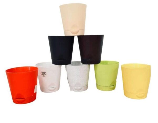 Self Watering Pots 6inch Pots (Pack of 5pcs Mix Colors)